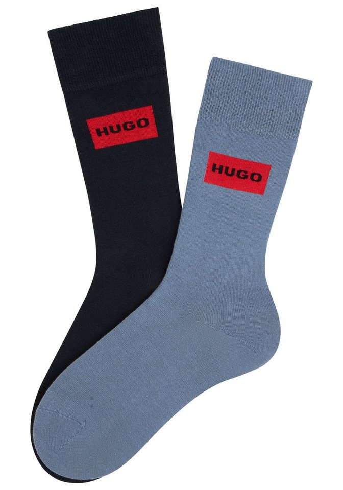 HUGO Socken RED LABEL (2-Paar) mittelhoch, verstärkte Fersen- und Zehenbereich, Rippbündchen – Bild 2 von 5