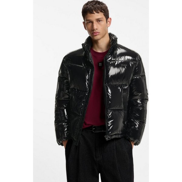 HUGO Steppjacke Baltos mit glänzendem Finish, Stehkragen, Regular Fit