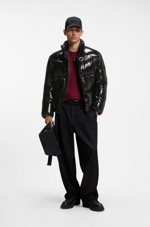 HUGO Steppjacke Baltos mit glänzendem Finish, Stehkragen, Regular Fit – Bild 4 von 5