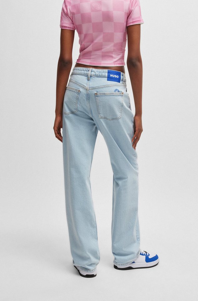 HUGO Straight-Jeans Elyah Mid Rise, extralang – Bild 2 von 5