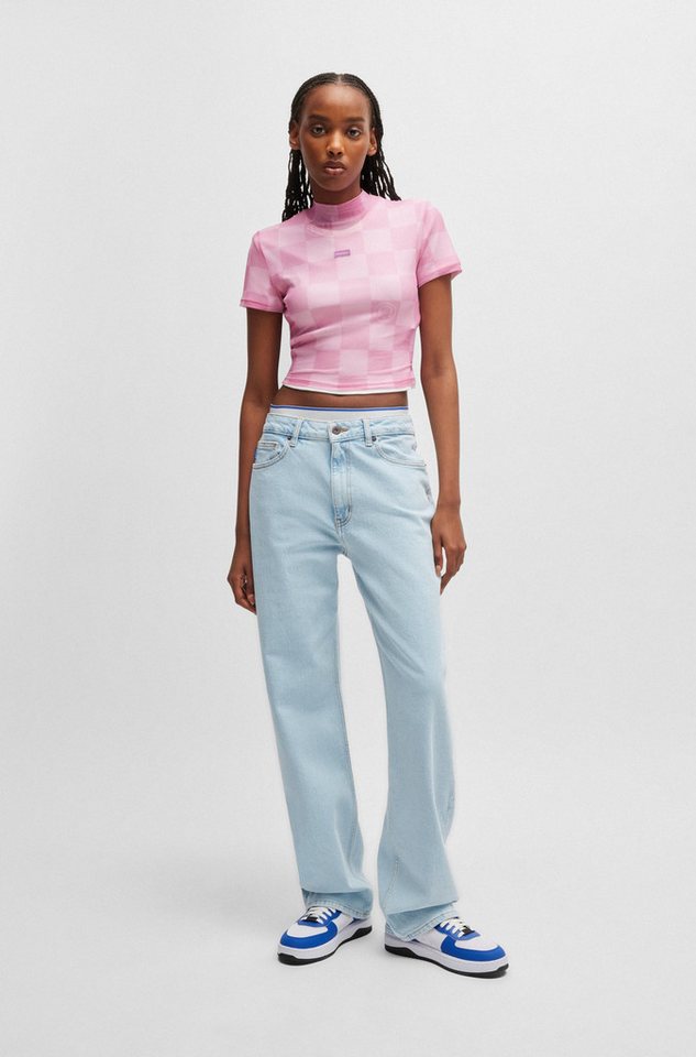 HUGO Straight-Jeans Elyah Mid Rise, extralang – Bild 3 von 5