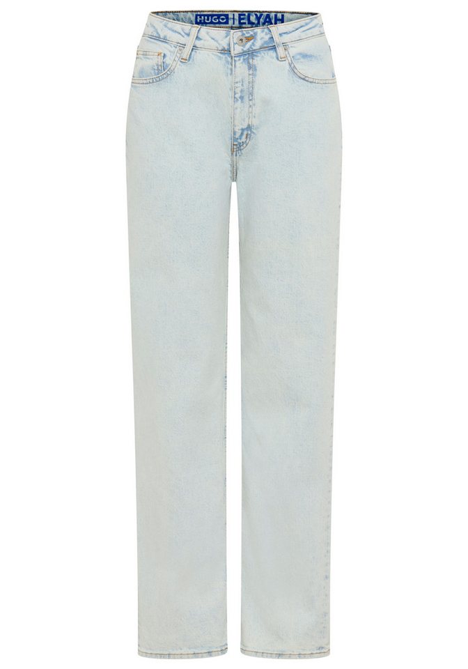 HUGO Straight-Jeans Elyah Mid Rise, extralang – Bild 4 von 5