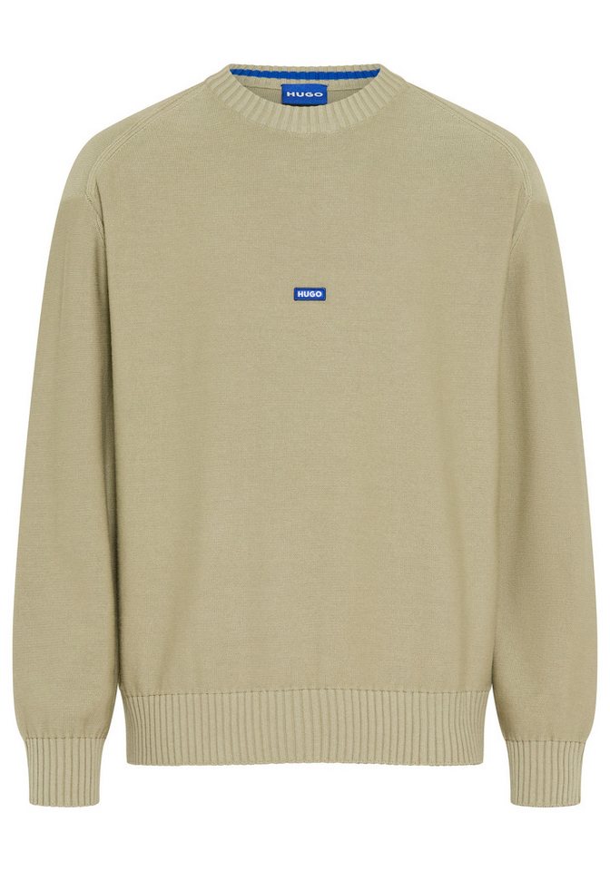 HUGO Strickpullover Relaxed Fit, Rundhalsausschnitt, softe Strickqualität – Bild 2 von 3