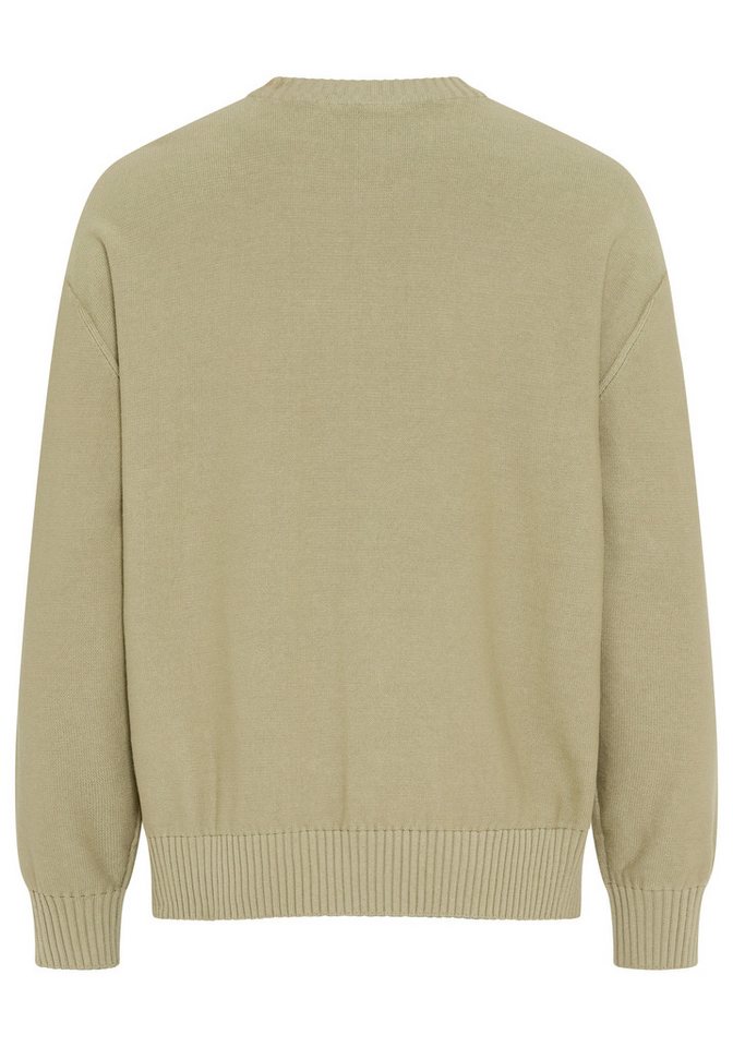 HUGO Strickpullover Relaxed Fit, Rundhalsausschnitt, softe Strickqualität – Bild 3 von 3