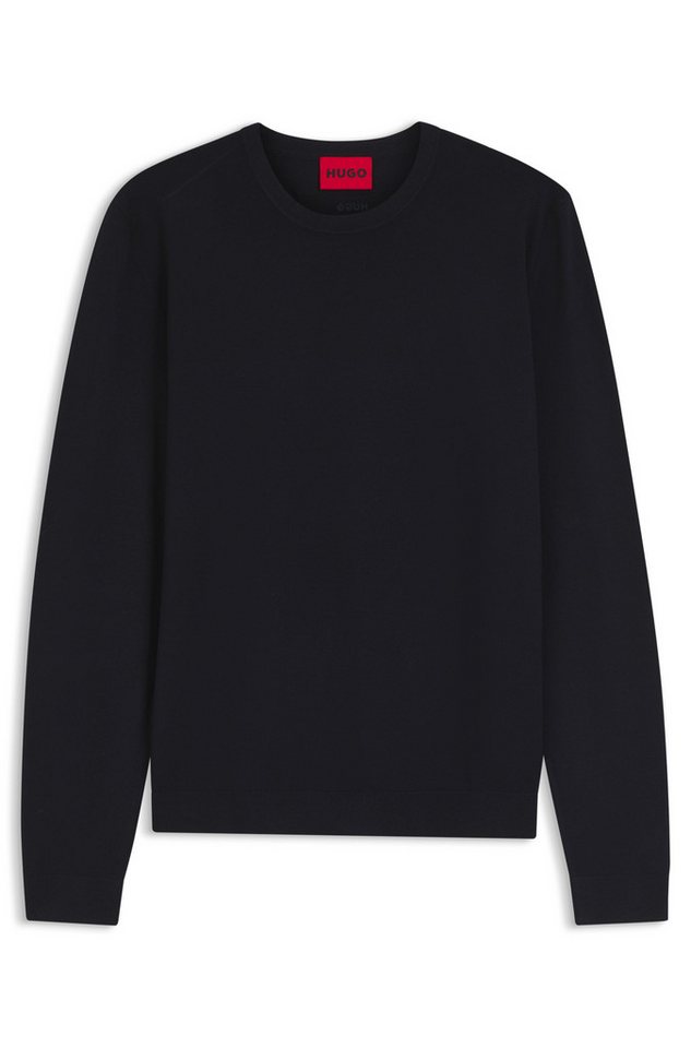 HUGO Strickpullover San Cody Rundhalsausschnitt, Viskosemix, Regular Fit – Bild 4 von 5