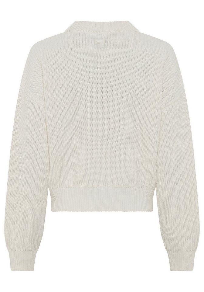 HUGO Strickpullover Slogerya mit Stehkragen, Relaxed Fit – Bild 3 von 3