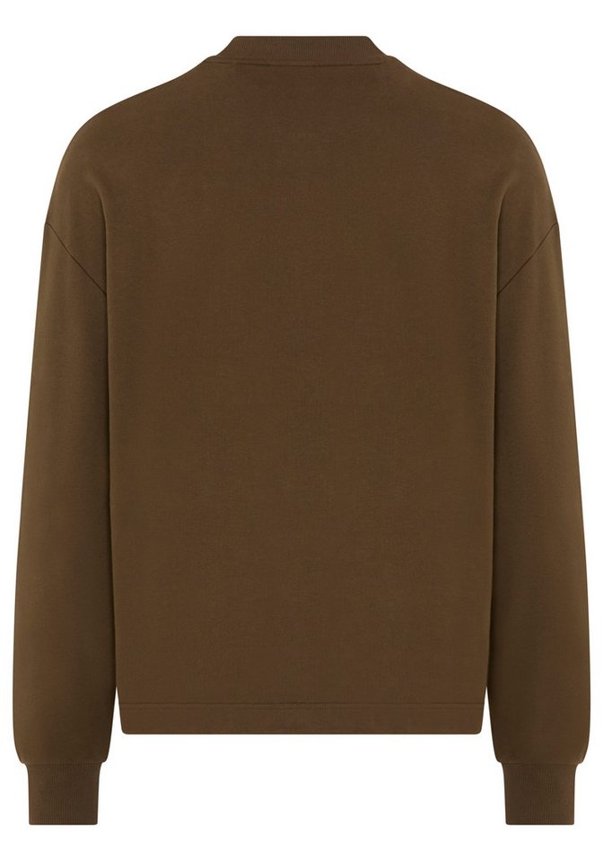 HUGO Sweatshirt Nedro Rundhalsausschnitt, Regular Fit, Logo-Patch – Bild 5 von 5