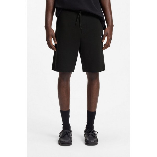 HUGO Sweatshorts Nasensio mit Markenlabel