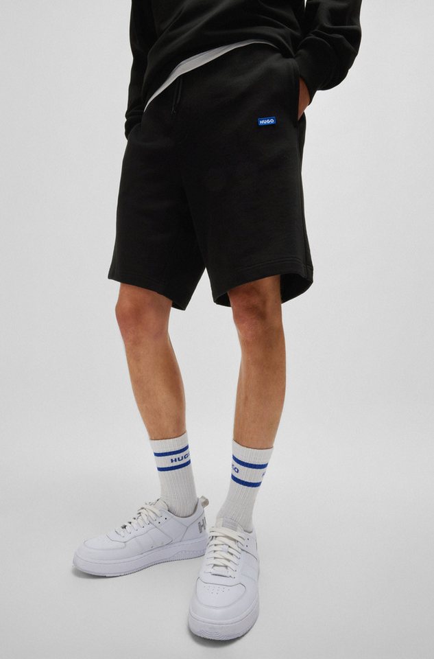 HUGO Sweatshorts Nasensio mit Markenlabel – Bild 3 von 5