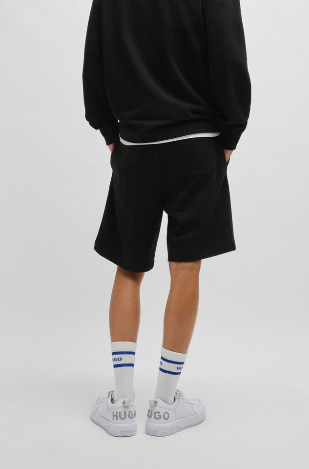 HUGO Sweatshorts Nasensio mit Markenlabel – Bild 4 von 5