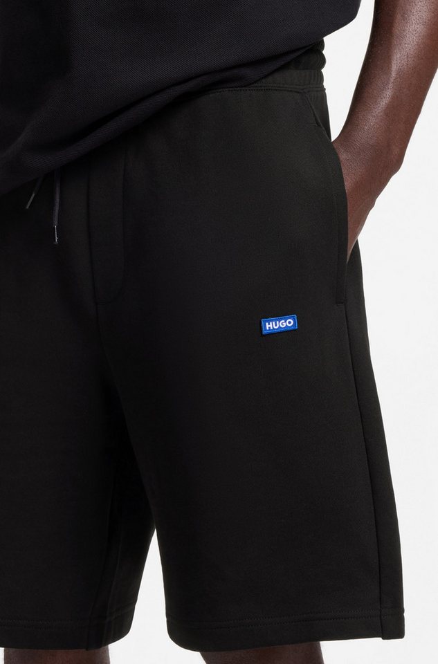 HUGO Sweatshorts Nasensio mit Markenlabel – Bild 5 von 5