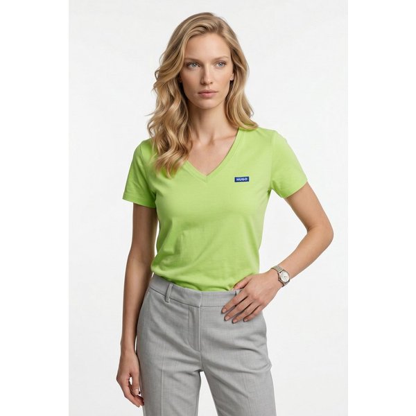 HUGO T-Shirt Classic V mit Logo, V-Ausschnitt