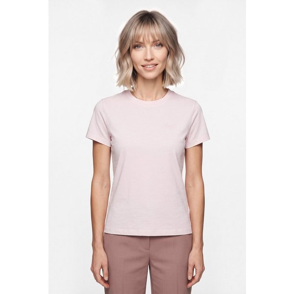 HUGO T-Shirt Damatee mit Logoschriftzug, reine Baumwolle