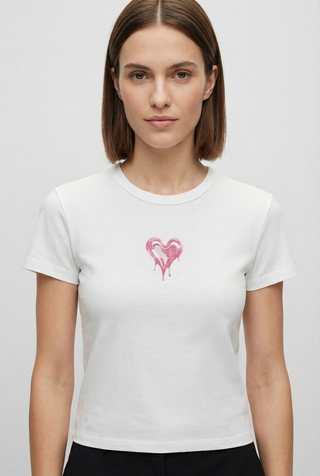 HUGO T-Shirt Dever im Slim Fit, Rundhals – Bild 2 von 4
