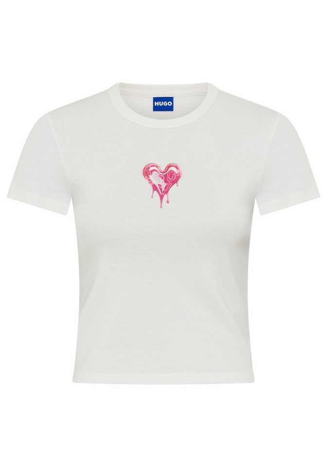 HUGO T-Shirt Dever im Slim Fit, Rundhals – Bild 3 von 4