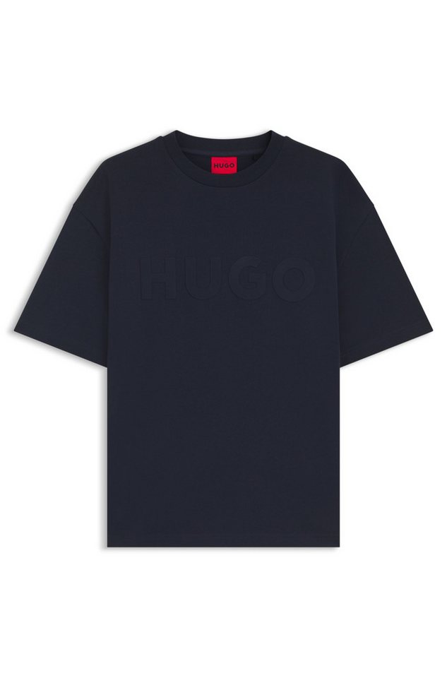HUGO T-Shirt Dinkee Oversized-Fit, reine Baumwolle, Logo-Druck – Bild 5 von 5