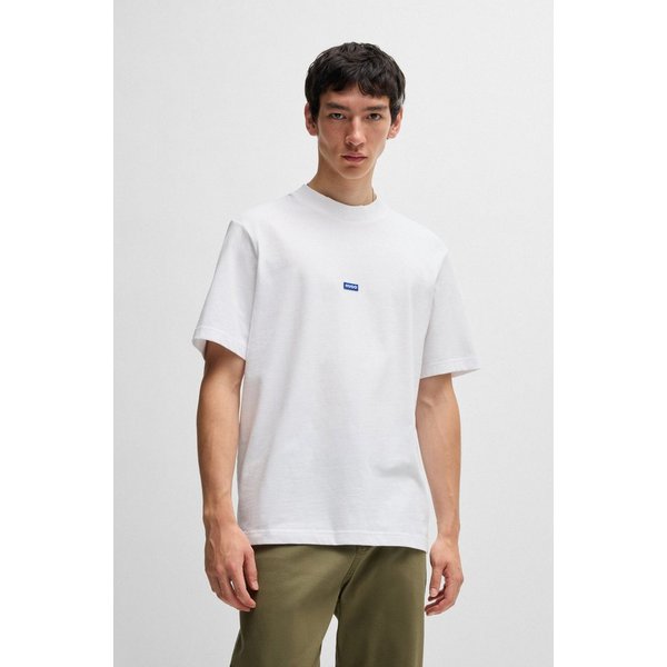 HUGO T-Shirt Nieros mit Logo-Patch