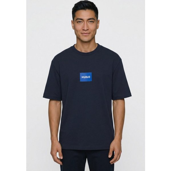 HUGO T-Shirt Regular Fit, Kurzarm, Hugo-Print