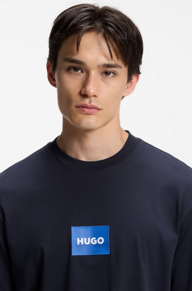 HUGO T-Shirt Regular Fit, Kurzarm, Hugo-Print – Bild 3 von 5