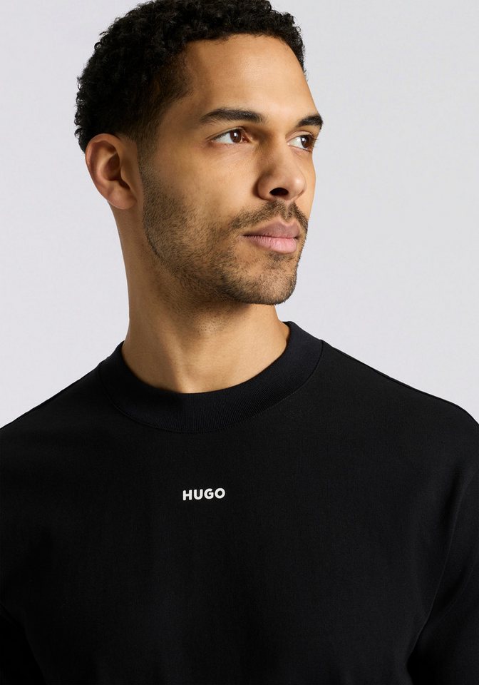HUGO T-Shirt Rundhalsausschnitt, Relaxed Fit, Logo-Print – Bild 5 von 5