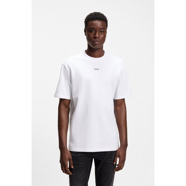 HUGO T-Shirt Rundhalsausschnitt, Relaxed Fit, Logo-Print