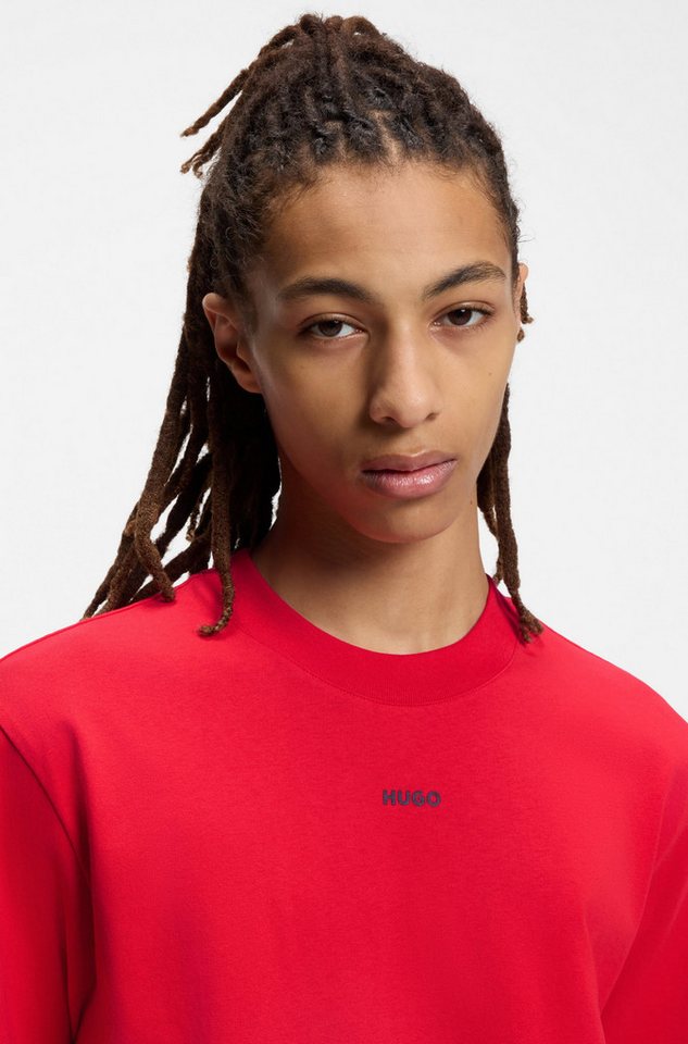 HUGO T-Shirt Rundhalsausschnitt, Relaxed Fit, Logo-Print – Bild 2 von 5