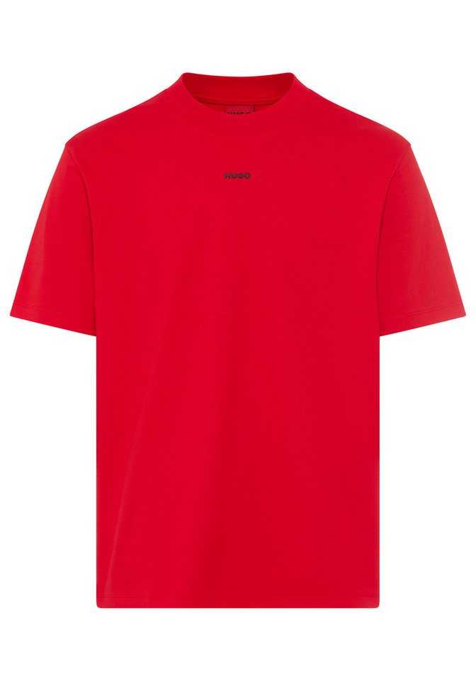 HUGO T-Shirt Rundhalsausschnitt, Relaxed Fit, Logo-Print – Bild 4 von 5