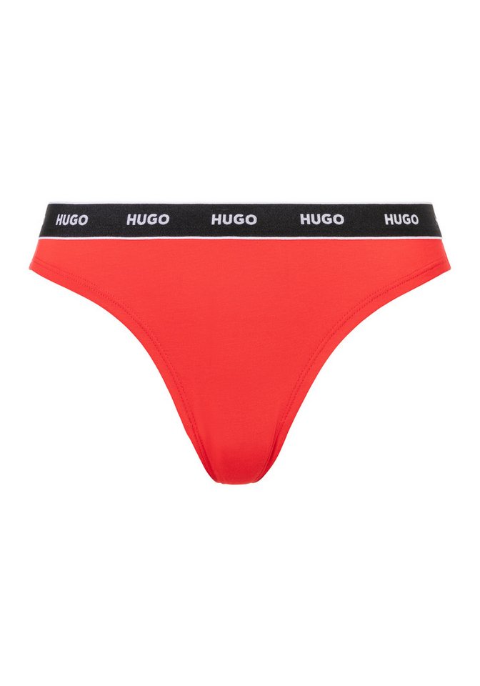 HUGO T-String TRIPLET THONG STRIPE (Packung, 3-St., 3) mit Logoschriftzug auf dem Bund – Bild 2 von 2