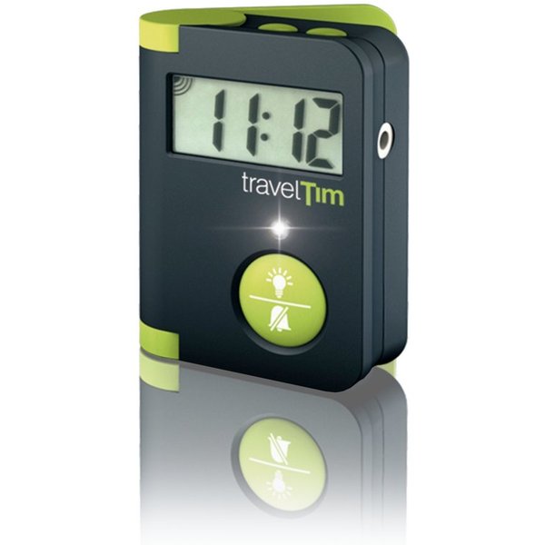 HUMANTECHNIK Reisewecker travelTim mit Licht, Ton (95dB) & Vibration