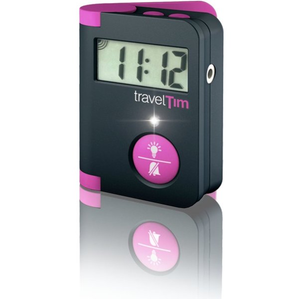 HUMANTECHNIK Reisewecker travelTim mit Licht, Ton (95dB) & Vibration