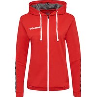HUMMEL Damen Kapuzensweat hmlAUTHENTIC POLY ZIP, Größe S in Rot