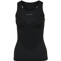 HUMMEL Damen Unterhemd FIRST SEAMLESS TANK, Größe M-L in Schwarz