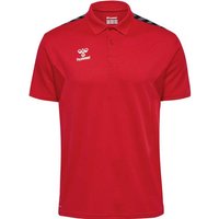 HUMMEL Herren Polo hmlAUTHENTIC FUNCTIONAL POLO, Größe XL in Rot