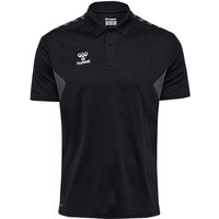 HUMMEL Herren Polo hmlAUTHENTIC FUNCTIONAL POLO, Größe XL in Schwarz