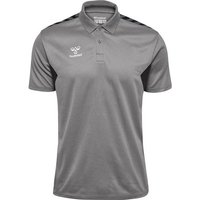 HUMMEL Herren Polo hmlAUTHENTIC FUNCTIONAL POLO, Größe M in Grau