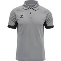 HUMMEL Herren Polo hmlLEAD FUNCTIONAL, Größe S in Grau