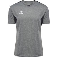 HUMMEL Herren Shirt hmlAUTHENTIC PL JERSEY S/S, Größe S in Grau