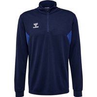 HUMMEL Herren Sweatshirt hmlAUTHENTIC HALF ZIP SWEAT, Größe XL in Blau