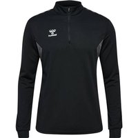 HUMMEL Herren Sweatshirt hmlAUTHENTIC HALF ZIP SWEAT, Größe S in Schwarz