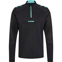 HUMMEL Herren Sweatshirt hmlBLAZE 2.0 TRAINING HALF ZIP, Größe L in Schwarz