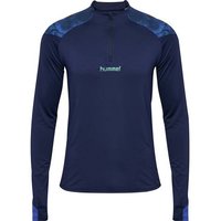 HUMMEL Herren Sweatshirt hmlBLAZE26 PRO TRAINING HALF ZIP, Größe M in Blau