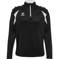 HUMMEL Herren Sweatshirt hmlCORE 2.0 HALF ZIP, Größe XL in Schwarz