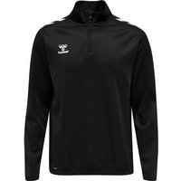 HUMMEL Herren Sweatshirt hmlCORE XK HALF ZIP POLY SWEAT, Größe S in Schwarz