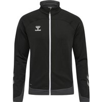 HUMMEL Herren Sweatshirt hmlLEAD POLY ZIP, Größe S in Schwarz