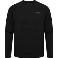 HUMMEL Herren Sweatshirt hmlTECH FLEECE REGULAR CREW, Größe S in Schwarz