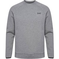 HUMMEL Herren Sweatshirt hmlTECH FLEECE REGULAR CREW, Größe M in Grau