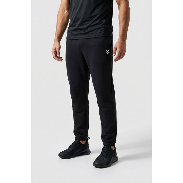 hummel Jogginghose HMLPULSE SWEAT PANTS mit gesticktem Chevron-Logo, aus Baumwolle und Polyester