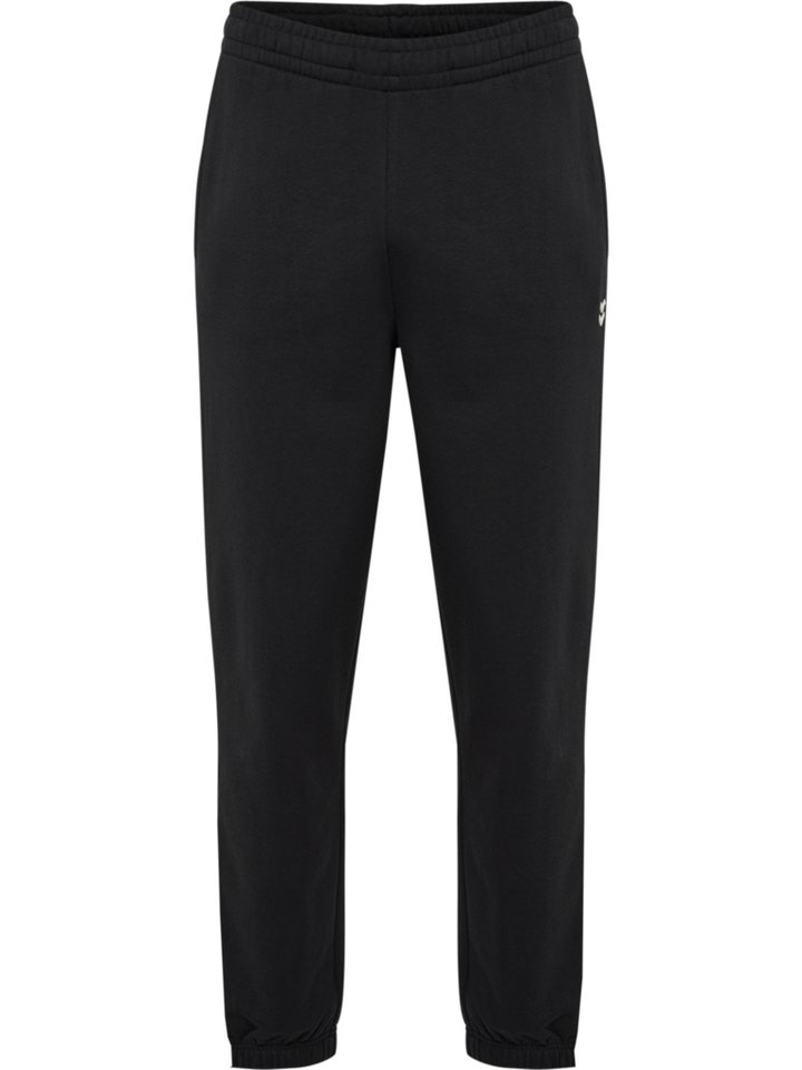 hummel Jogginghose HMLPULSE SWEAT PANTS mit gesticktem Chevron-Logo, aus Baumwolle und Polyester – Bild 2 von 5
