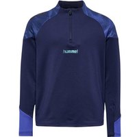 HUMMEL Kinder Sweatshirt hmlBLAZE26 PRO TRAINING HALFZIP KID, Größe 116 in Blau