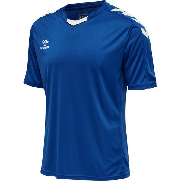 hummel T-Shirt hmlCORE XK Poly Jersey (robuster Doppelstrick) Kurzarm dunkelblau